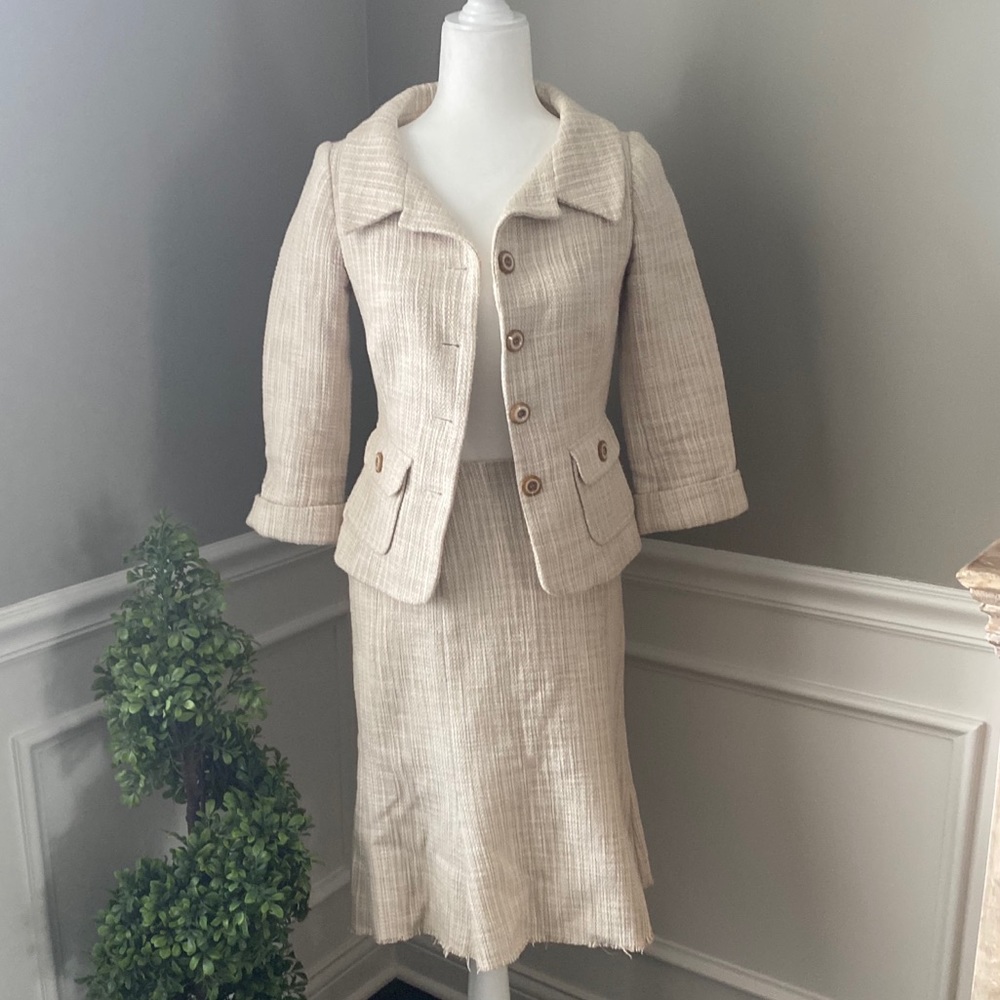 White House Black Market | Tweed Suit | 0&2